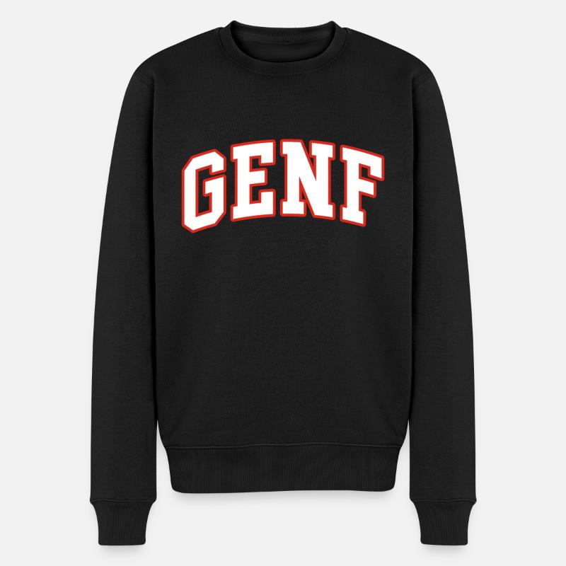 Genève - Pull Premium bio Homme - noir
