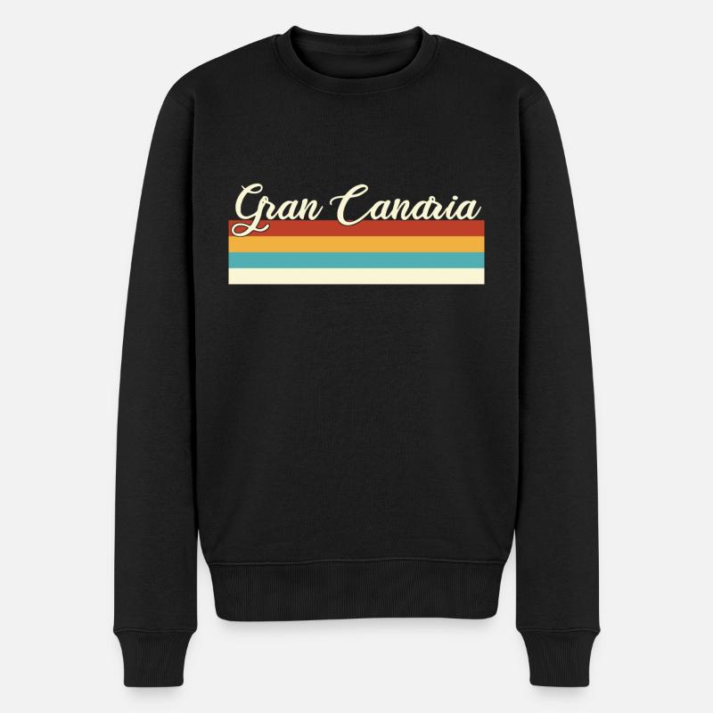 Gran Canaria - Kanaren - Spanien Kanarische Insel - Männer Premium Bio Pullover - Schwarz