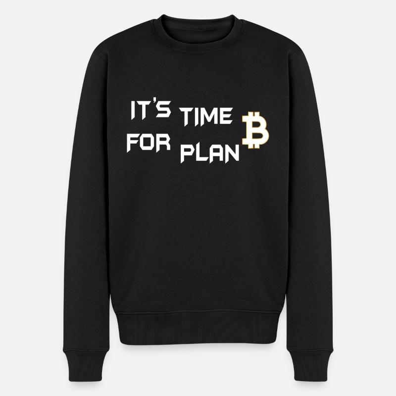 Bitcoin Trading Crypto Aktien - Männer Premium Bio Pullover - Schwarz