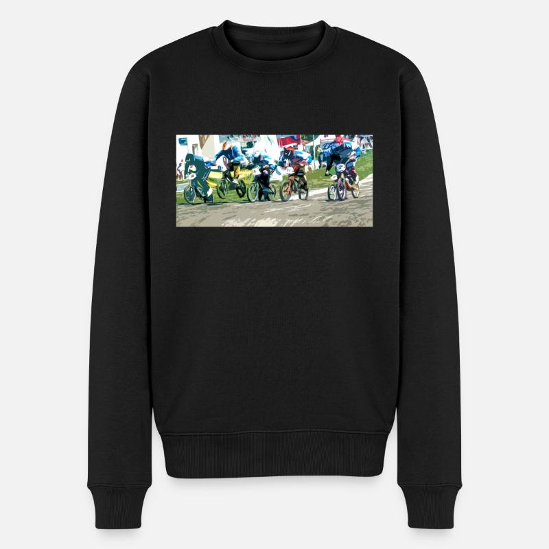 bmx race - Pull Premium bio Homme - noir