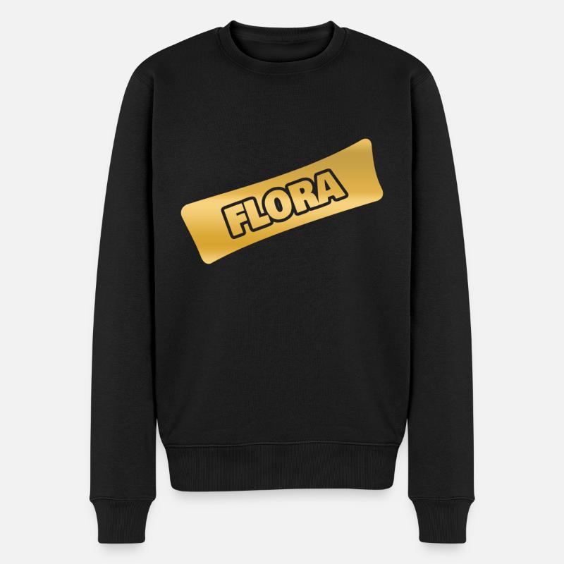Geschenk für Flora - Männer Premium Bio Pullover - Schwarz