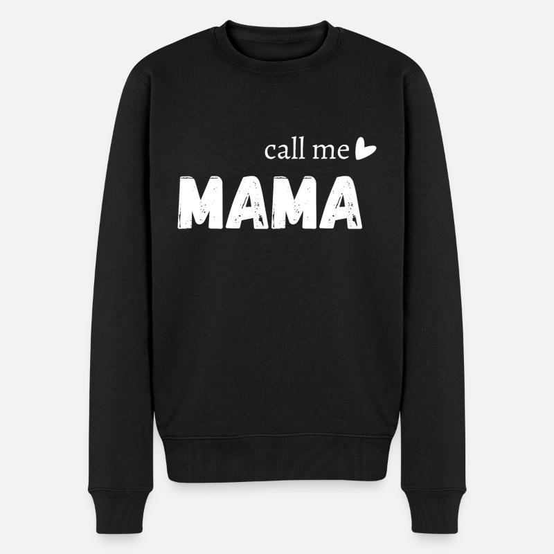 Call me mama - Pull Premium bio Homme - noir