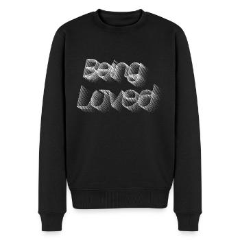 Being Loved - Männer Premium Bio Pullover - Schwarz - Vorne - Nico (187cm)