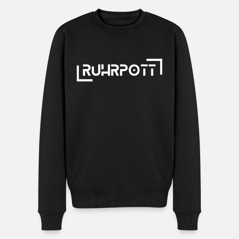 Ruhrpott - Männer Premium Bio Pullover - Schwarz