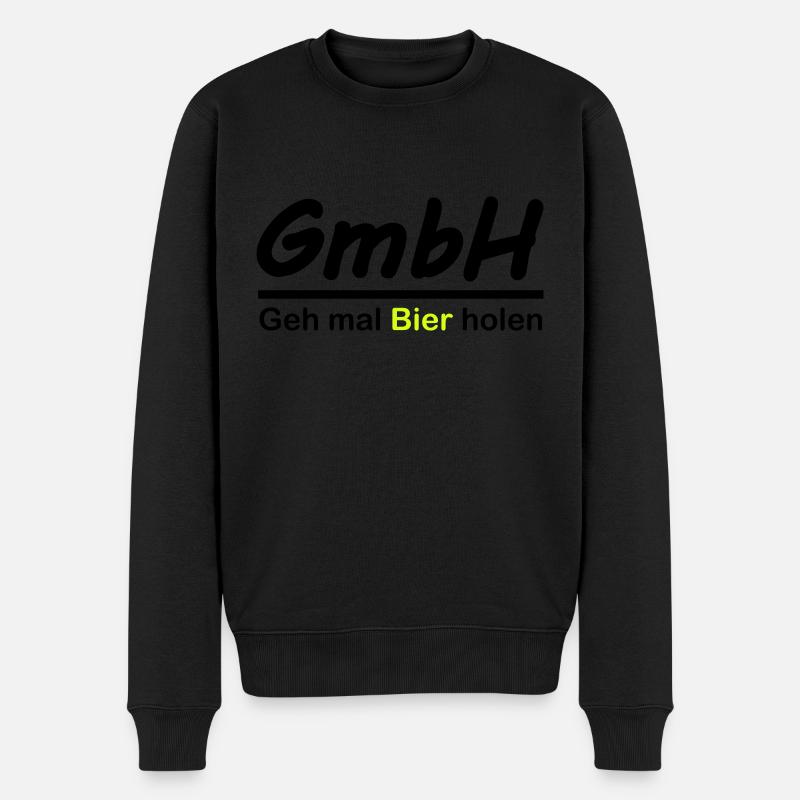 gmbh - Männer Premium Bio Pullover - Schwarz