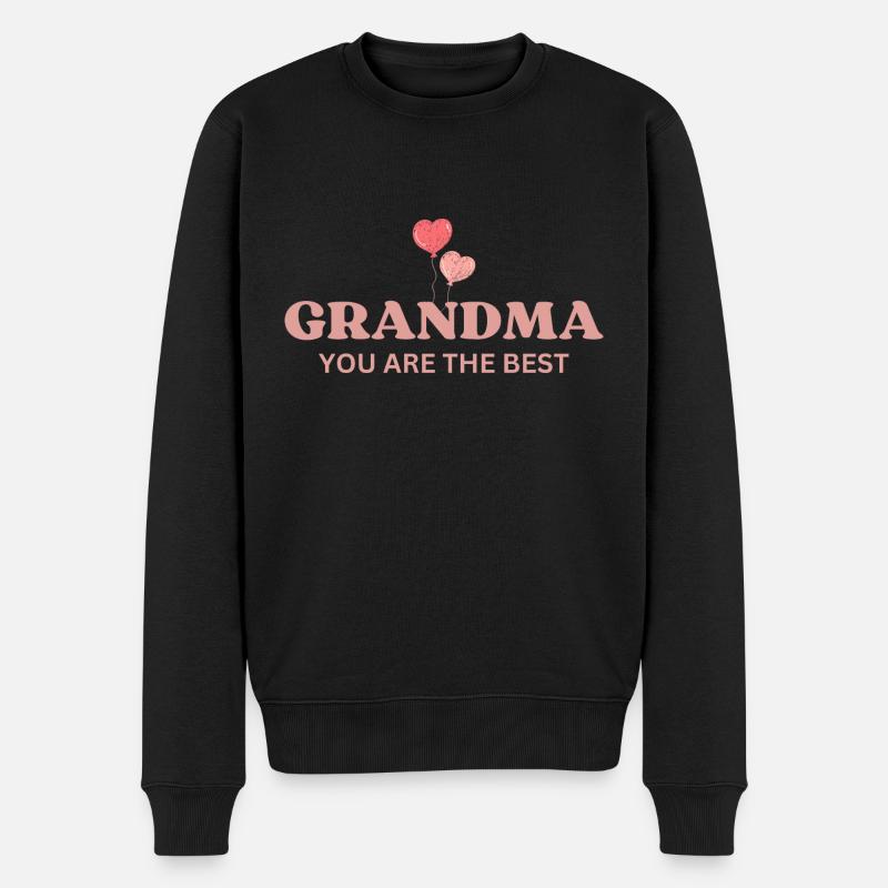Grand-mère, tu es la meilleure - Pull Premium bio Homme - noir