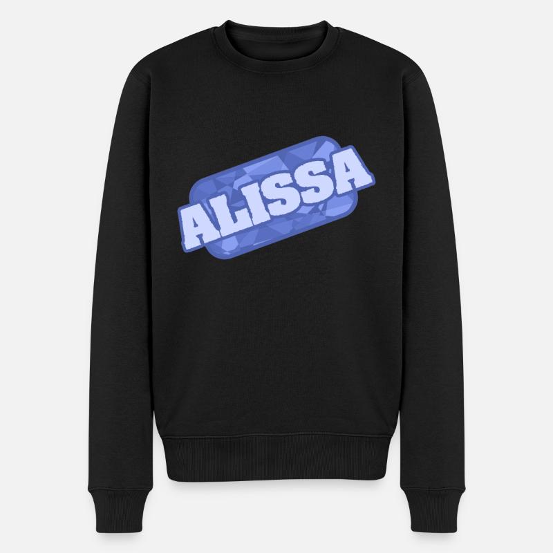 Alissa - Männer Premium Bio Pullover - Schwarz