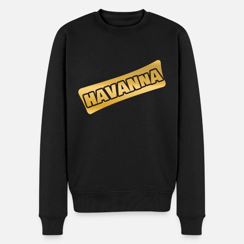 Havanna als Vorname - Männer Premium Bio Pullover - Schwarz
