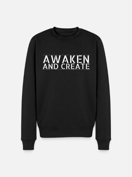 present present idea spiritual awakening happy - Men's Premium Organic Jumper - black