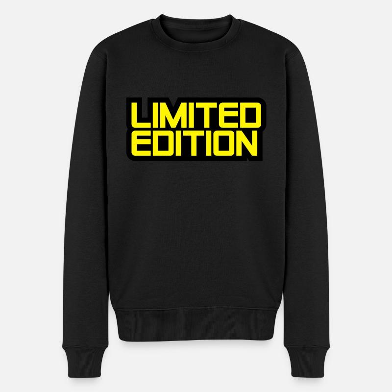 Limited Edition - Männer Premium Bio Pullover - Schwarz