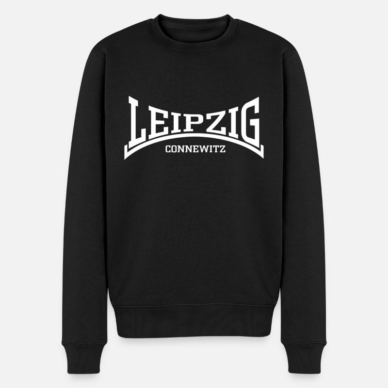 Leipzig Connewitz - Männer Premium Bio Pullover - Schwarz