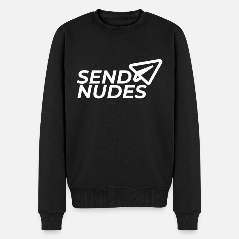 Envoyer nudes - Pull Premium bio Homme - noir