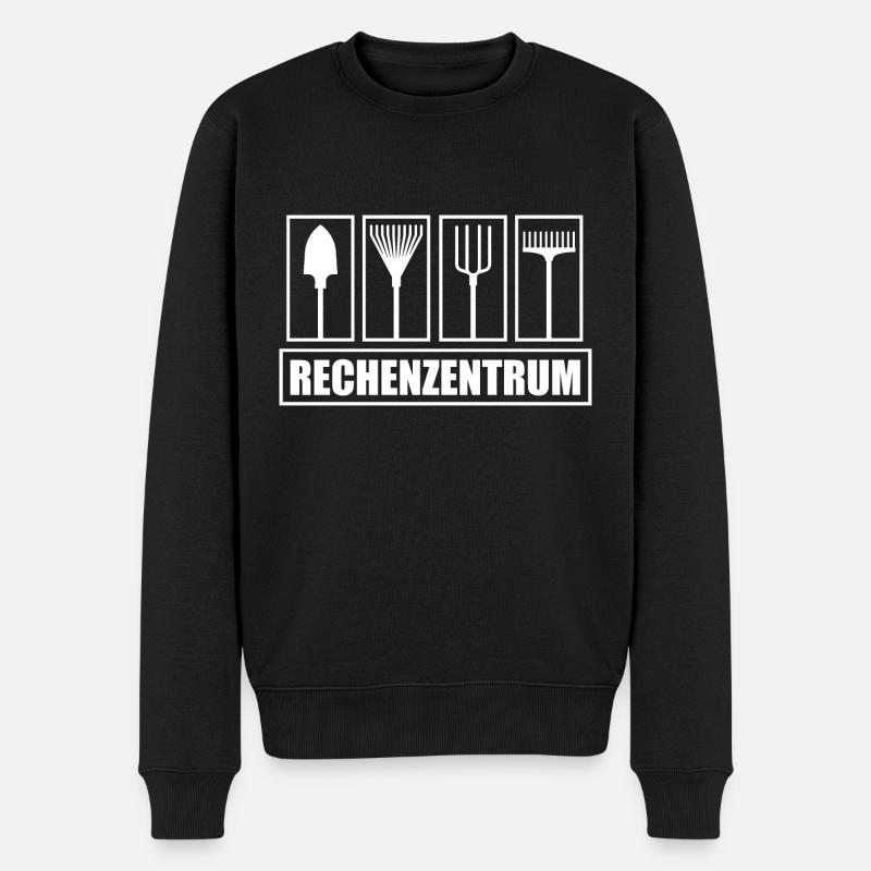 Rechenzentrum Gärtner - Männer Premium Bio Pullover - Schwarz
