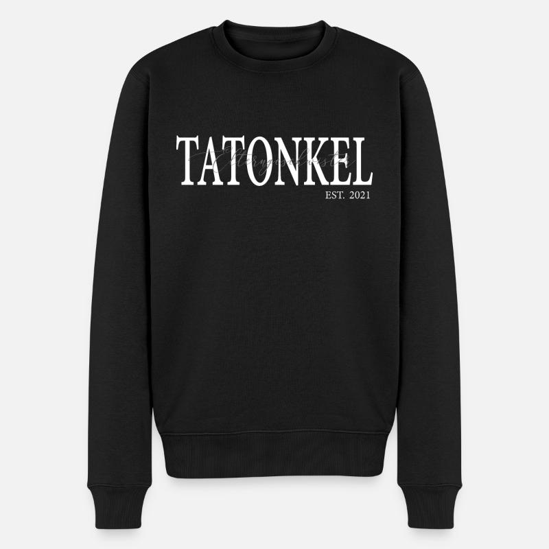 Gender Tante Onkel Tatonkel EST 2021 Geschenk - Männer Premium Bio Pullover - Schwarz