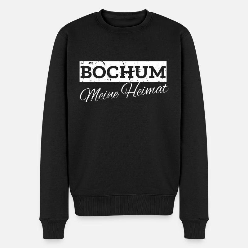 Bochum Ruhrpott Geschenke aus Bochum trendige - Männer Premium Bio Pullover - Schwarz