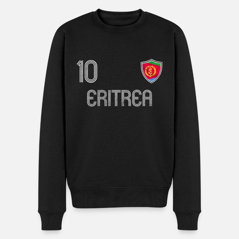 Eritrea Fußball Mannschaft - Männer Premium Bio Pullover - Schwarz