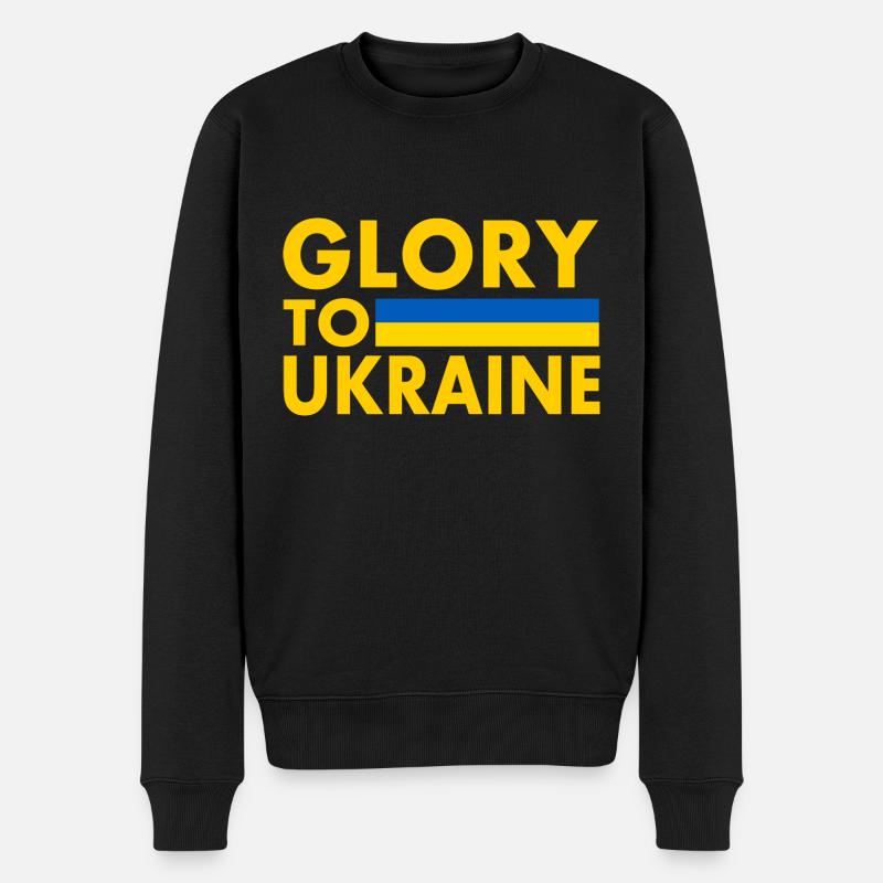 Glory to ukraine - Pull Premium bio Homme - noir