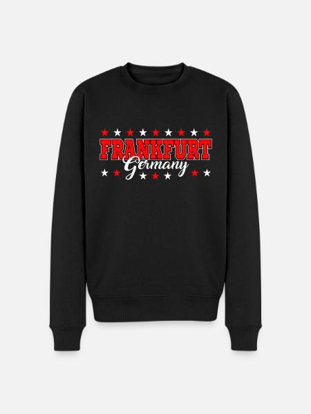 Frankfurt - Männer Premium Bio Pullover - Schwarz