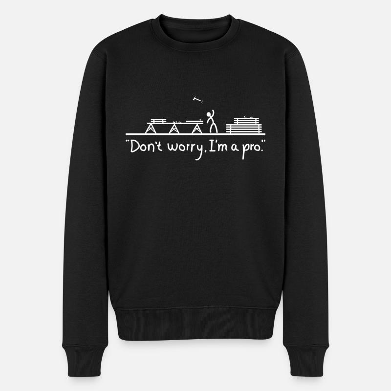 Tischler-Geschenk - Männer Premium Bio Pullover - Schwarz