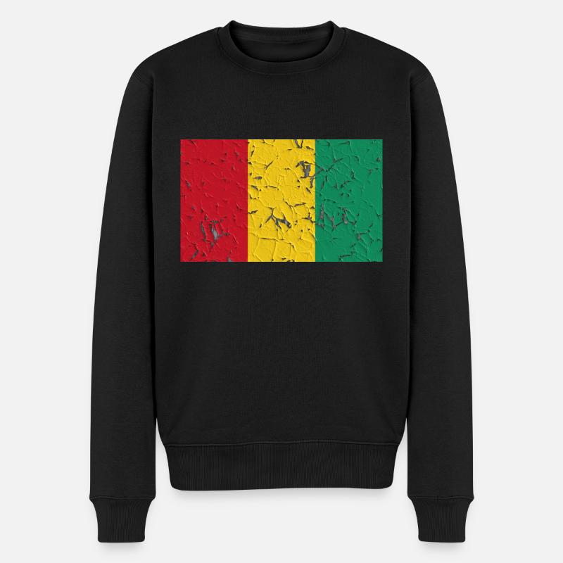 Guinea - Männer Premium Bio Pullover - Schwarz