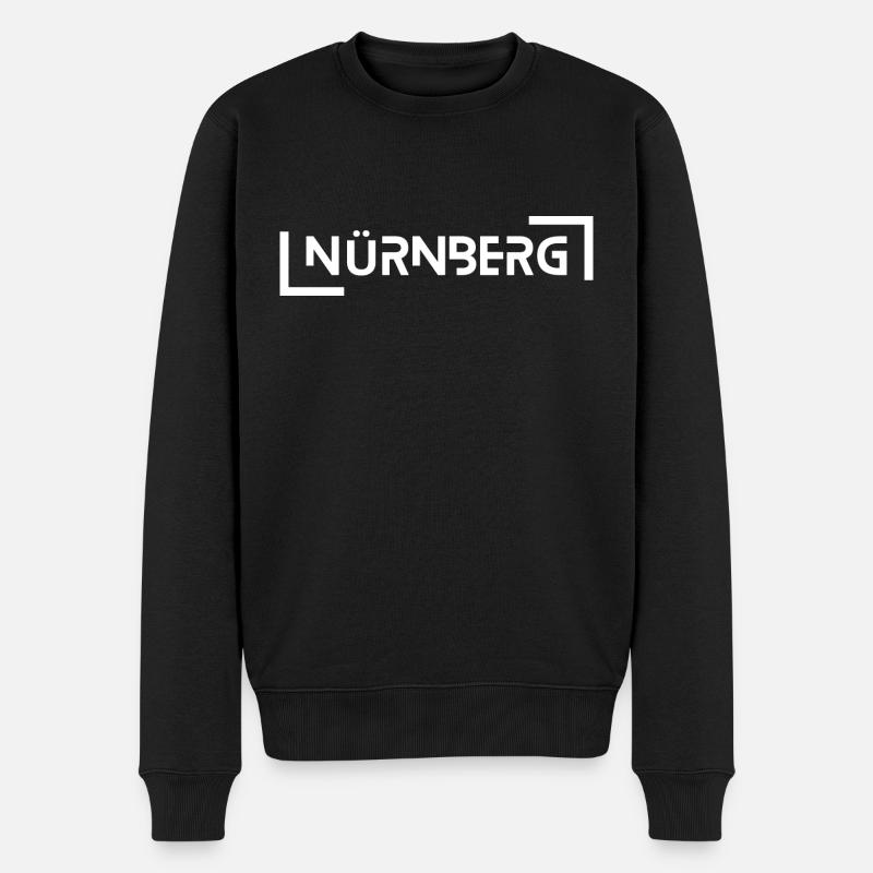 Nürnberg - Männer Premium Bio Pullover - Schwarz