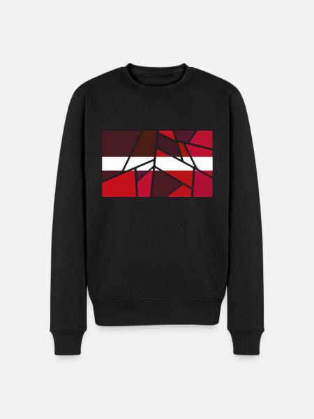 Gift for Latvia - Men's Premium Organic Jumper - black