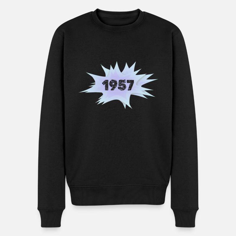 1957 1957 - Männer Premium Bio Pullover - Schwarz