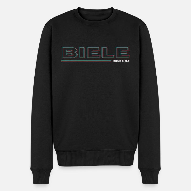 BIELE BIELE BIELE - Endlaser Edition - Männer Premium Bio Pullover - Schwarz