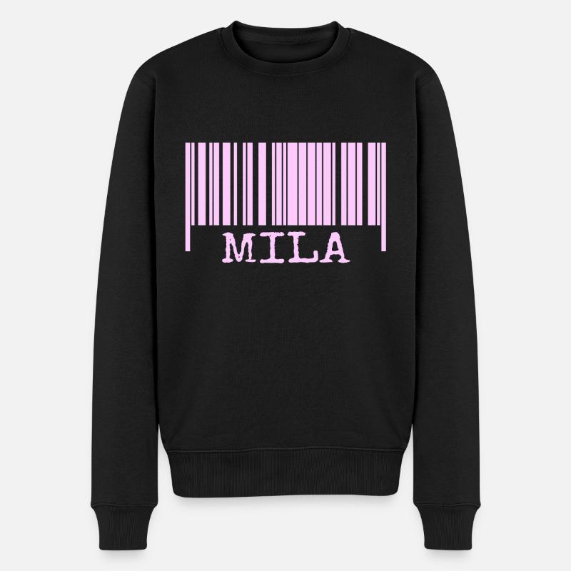 Mila Mila - Männer Premium Bio Pullover - Schwarz