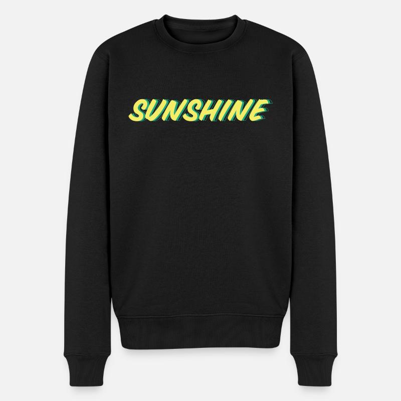 Sunshine - Männer Premium Bio Pullover - Schwarz
