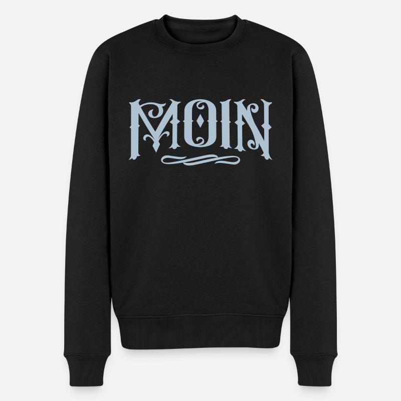moin - Männer Premium Bio Pullover - Schwarz