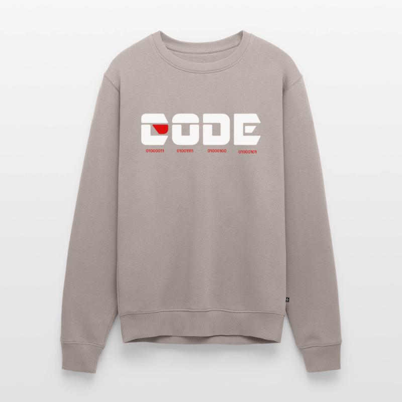Code mscRedDesign binary light Men's Premium Organic Jumper