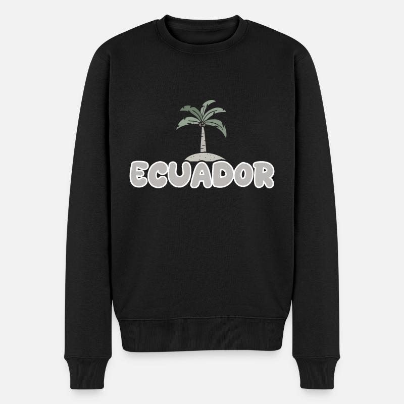 Ecuador as Ecuador - Men's Premium Organic Jumper - black