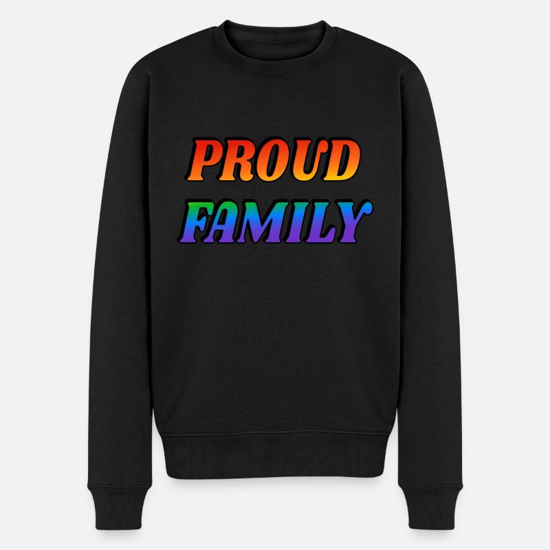 Stolze Familie - Männer Premium Bio Pullover - Schwarz