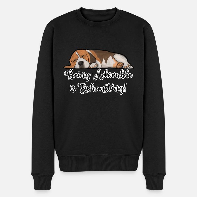 Être adorable est épuisant - Pull Premium bio Homme - noir