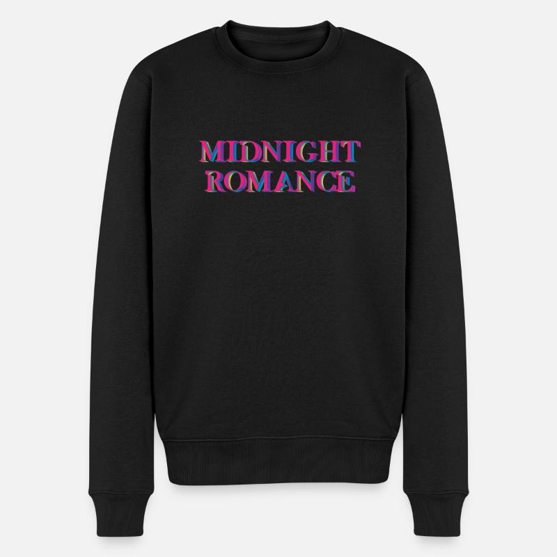 Midnight Romantik klares Spektrum - Männer Premium Bio Pullover - Schwarz