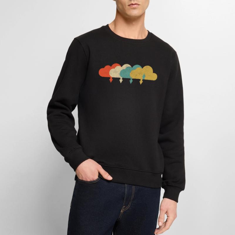 Vintage DevOps Engineer Cloud Computing Men's Premium Organic Jumper