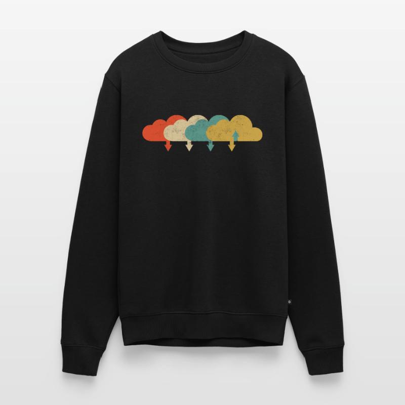 Vintage DevOps Engineer Cloud Computing Men's Premium Organic Jumper