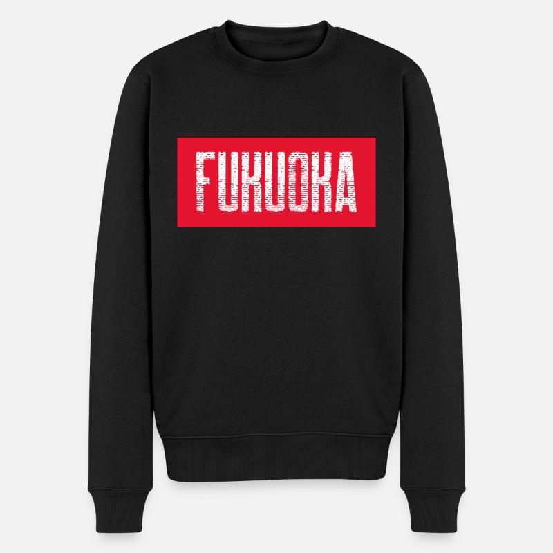 FUKUOKA - Pull Premium bio Homme - noir