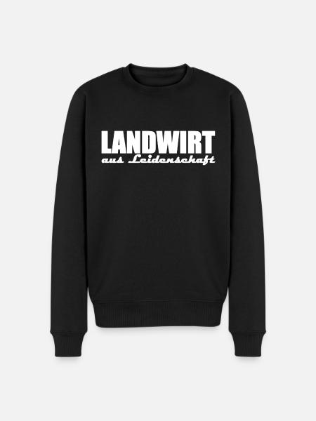 Landwirt aus Leidenschaft - Männer Premium Bio Pullover - Schwarz