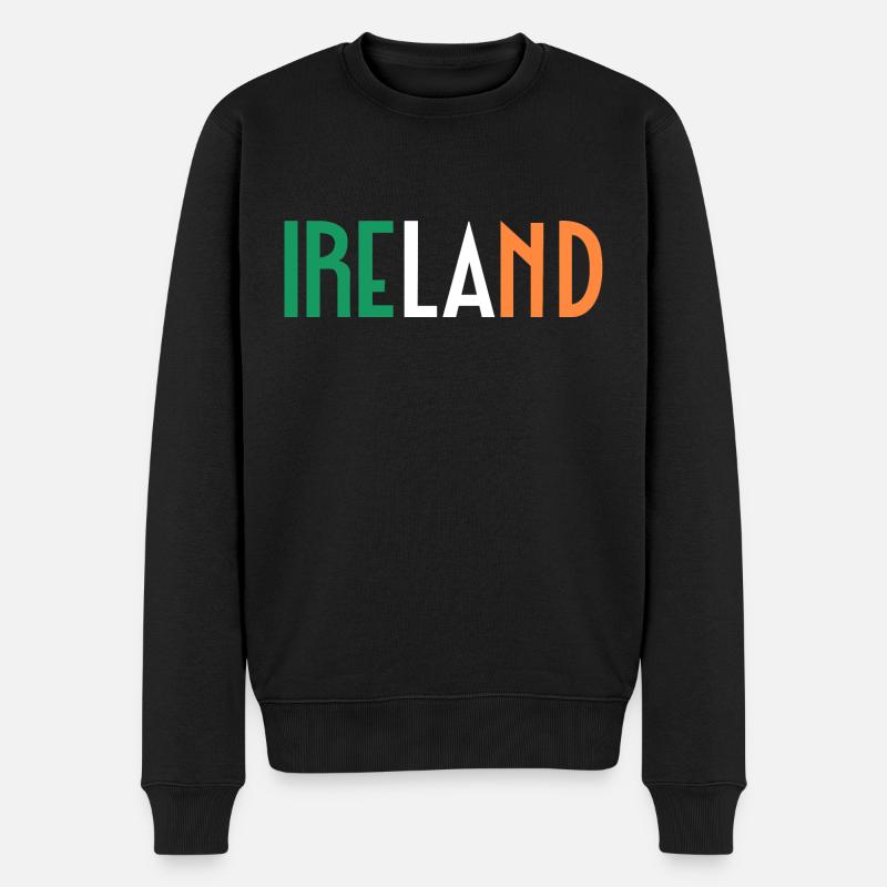 Irland - Männer Premium Bio Pullover - Schwarz