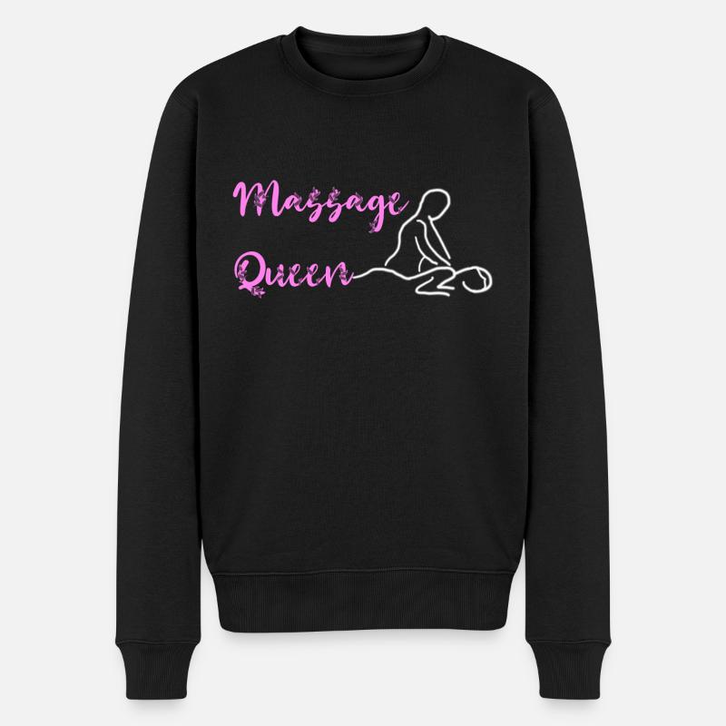 Massage Therapeut Welness Spa Massage Therapy - Männer Premium Bio Pullover - Schwarz