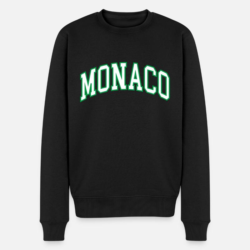 Monaco - Männer Premium Bio Pullover - Schwarz