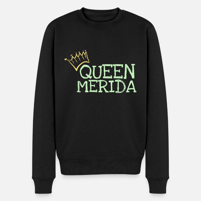 Merida - Männer Premium Bio Pullover - Schwarz
