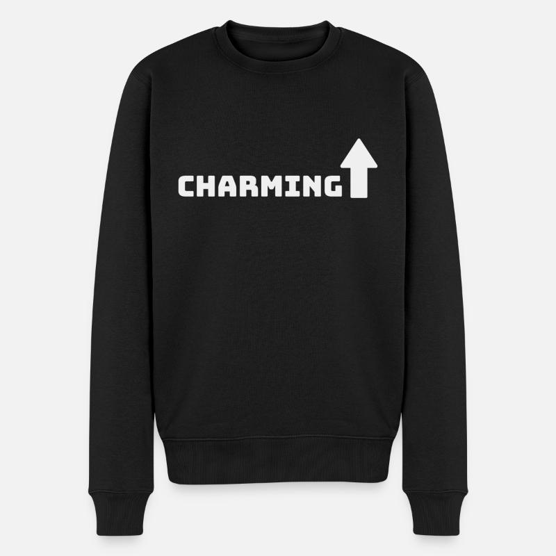 CHARMANT - Pull Premium bio Homme - noir