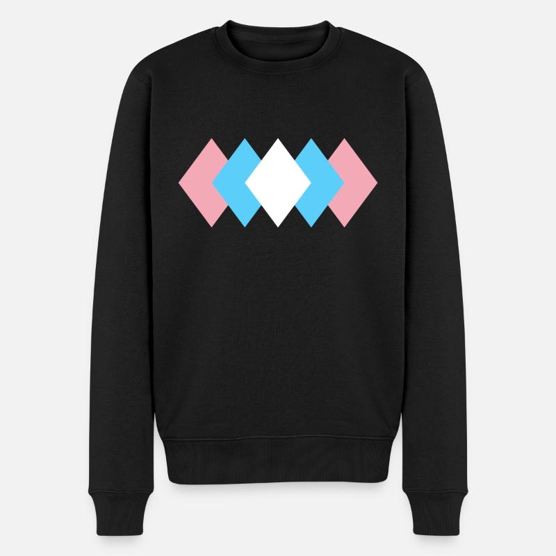 Fierté transgenre subtile - Pull Premium bio Homme - noir