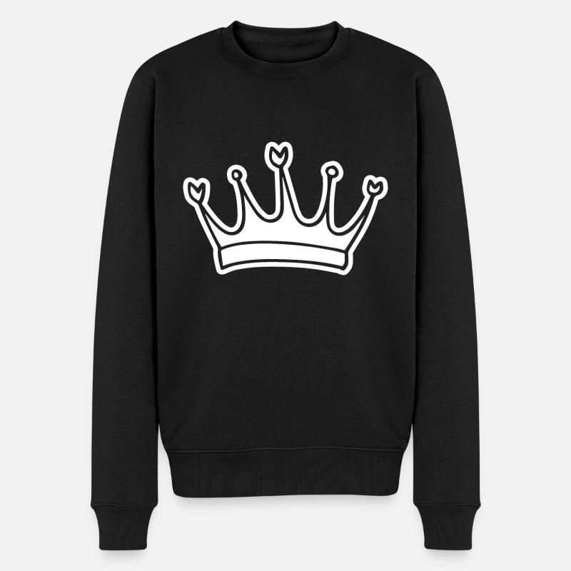 Couronne - Pull Premium bio Homme - noir