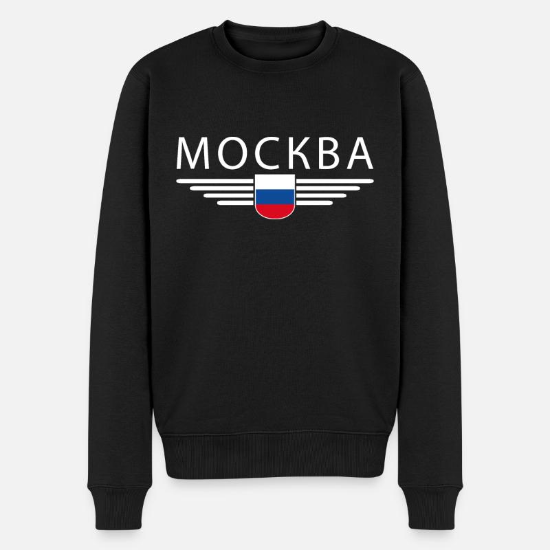 T-Shirt Moscou – Métropole de l’Elégance - Pull Premium bio Homme - noir