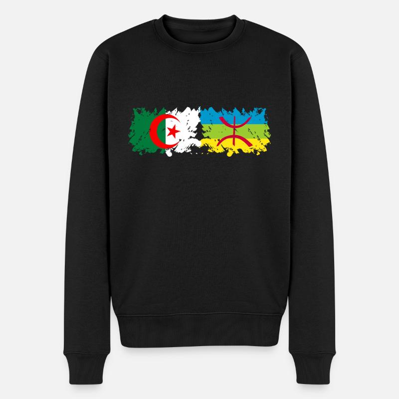 Algerien Kabylie - Männer Premium Bio Pullover - Schwarz