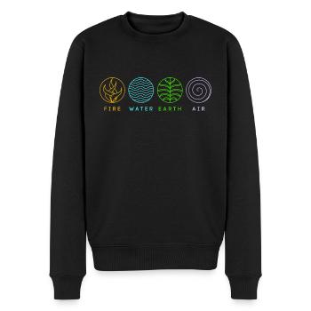 4 Éléments - Pull Premium bio Homme - noir - Devant - Nico (187cm)